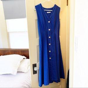 Mango button-front midi dress